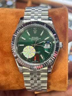 Rolex Datejust in Stainless Steel with Vibrant Green Dial