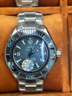 Omega Seamaster Planet Ocean Ultra Deep Dark Dial Light Blue