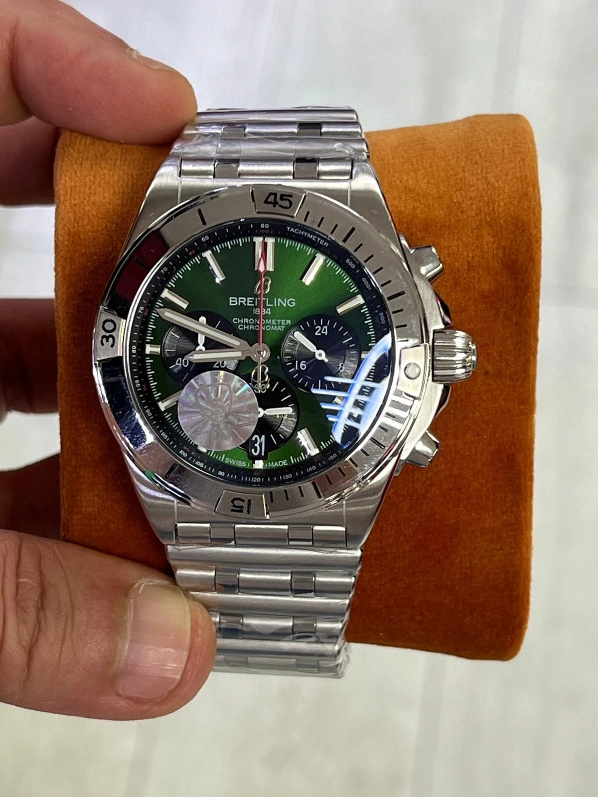 Breitling Chronomat Green Dial Stainless Steel Breitling Chronomat Green Dial Stainless Steel